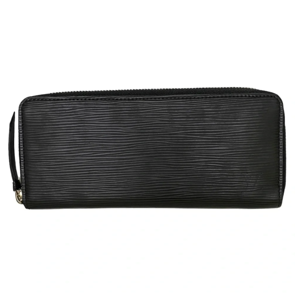 Louis Vuitton Wallet Black Leather